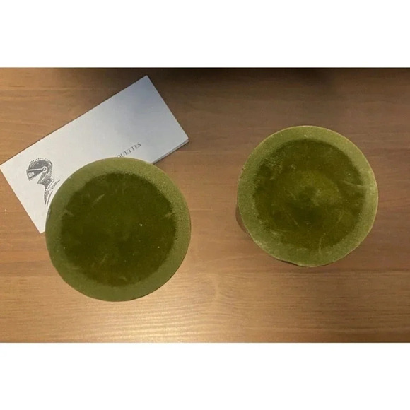 Pair of Silhoutte Candle Sticks made by German Artisans Metal and Nickel Plated - Picture 6 of 8